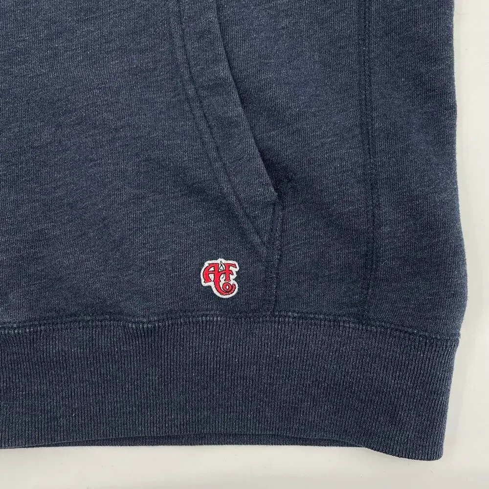 Abercrombie & Fitch Muscle Hoodie Full Zip, Blue Sz. L‎ Outdoor Y2K *READ*